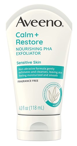 Aveeno Calm + Restore Nourishing Pha Exfoliator 4oz (40073)<br><br><br>Case Pack Info: 12 Units