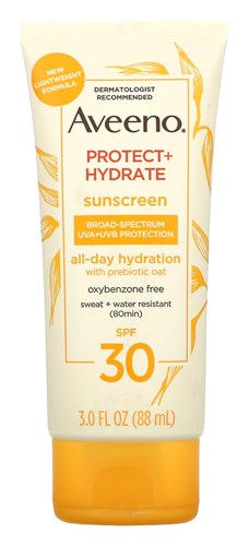 Aveeno Spf#30 Protect +Hydrate Sunscrn All-Day Hydration 3oz (40074)<br><br><br>Case Pack Info: 12 Units