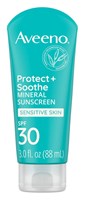 Aveeno Spf#30 Protect + Soothe Mineral Sunscrn Sensitive 3oz (40075)<br><br><br>Case Pack Info: 12 Units