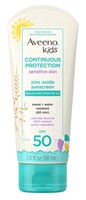 Aveeno Spf#50 Kids Sensitive Skin Zinc Oxide Sunscreen 3oz (40077)<br><br><br>Case Pack Info: 12 Units