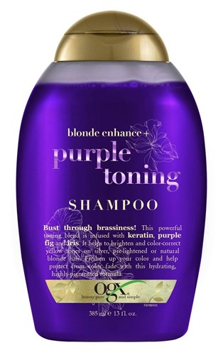 Ogx Shampoo Purple Toning 13oz (40109)<br><br><br>Case Pack Info: 4 Units