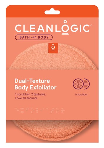 Clean Logic Bath & Body Dual Texture Body Exfoliator (40189)<br><br><span style="color:#FF0101"><b>12 or More=Unit Price $3.52</b></span style><br>Case Pack Info: 48 Units