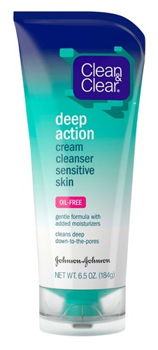 Clean & Clear Deep Action Cream Cleanser 6.5oz Oil-Free (40338)<br><br><br>Case Pack Info: 12 Units