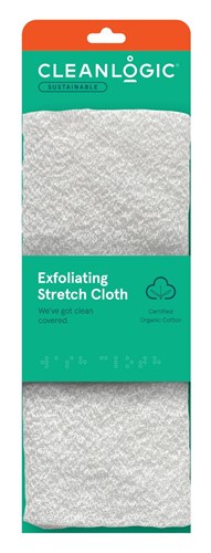 Clean Logic Sustainable Exfoliating Stretch Cloth (40341)<br><br><span style="color:#FF0101"><b>12 or More=Unit Price $6.38</b></span style><br>Case Pack Info: 48 Units