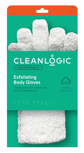 Clean Logic Sustainable Exfoilating Body Gloves (40342)<br><br><span style="color:#FF0101"><b>12 or More=Unit Price $6.49</b></span style><br>Case Pack Info: 48 Units