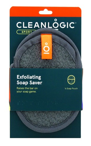 Clean Logic Sport Exfoliating Soap Saver (40348)<br><br><span style="color:#FF0101"><b>12 or More=Unit Price $3.56</b></span style><br>Case Pack Info: 48 Units