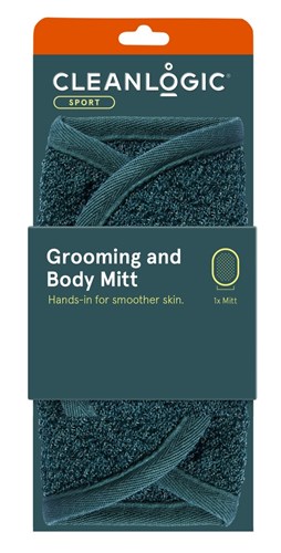 Clean Logic Sport Grooming And Body Mitt (40349)<br><br><span style="color:#FF0101"><b>12 or More=Unit Price $3.49</b></span style><br>Case Pack Info: 48 Units