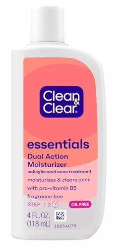 Clean & Clear Essentials Dual Action Moisturizer 4oz (40358)<br><br><br>Case Pack Info: 24 Units