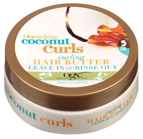 Ogx Coconut Curls Hair Butter Leave-In Jar 6.6oz (40925)<br><br><br>Case Pack Info: 6 Units