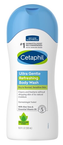 Cetaphil Body Wash Ultra Gentle Refreshing 16.9oz (41733)<br> <span style="color:#FF0101">(ON SPECIAL 6% OFF)</span style><br><span style="color:#FF0101"><b>3 or More=Special Unit Price $6.19</b></span style><br>Case Pack Info: 12 Units