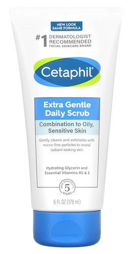 Cetaphil Daily Scrub Extra Gentle 6oz Combination To Oily (41737)<br> <span style="color:#FF0101">(ON SPECIAL 6% OFF)</span style><br><span style="color:#FF0101"><b>3 or More=Special Unit Price $7.56</b></span style><br>Case Pack Info: 12 Units