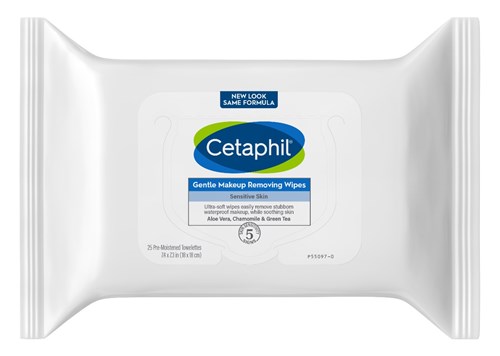 Cetaphil Gentle Makeup Removing Wipes 25 Count (41743)<br><span style="color:#FF0101">(ON SPECIAL 6% OFF)</span style><br><span style="color:#FF0101"><b>3 or More=Special Unit Price $6.47</b></span style><br>Case Pack Info: 12 Units