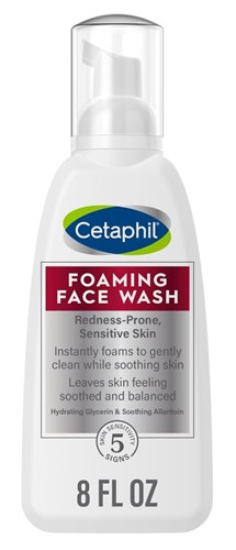 Cetaphil Foaming Face Wash 8oz Redness-Prone Sensitive Skin (41750)<br><br><br>Case Pack Info: 12 Units