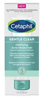 Cetaphil Gentle Clear Acne Moisturizer Mattifying 3oz (41757)<br><br><br>Case Pack Info: 12 Units