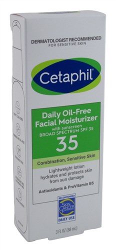 Cetaphil Daily Facial Moisturizr Oil-Free Spf#35 3oz (41774)<br><br><br>Case Pack Info: 12 Units