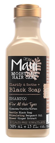 Maui Moisture Shampoo Black Soap 13oz Clarify/Soothe (41982)<br><br><br>Case Pack Info: 4 Units