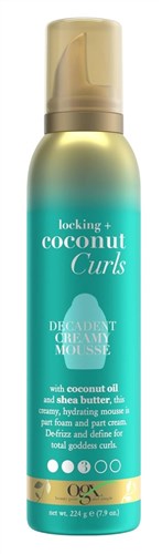 Ogx Coconut Curls Decadent Creamy Mousse 7.9oz (41984)<br><br><br>Case Pack Info: 6 Units