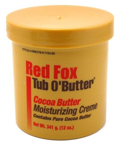 Red Fox Tub O Butter Cocoa Butter 12oz Jar (42273)<br><br><span style="color:#FF0101"><b>12 or More=Unit Price $4.35</b></span style><br>Case Pack Info: 12 Units