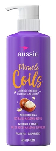 Aussie Conditioner Miracle Coils 16oz(Silicone Free) Pump (42507)<br><br><br>Case Pack Info: 4 Units