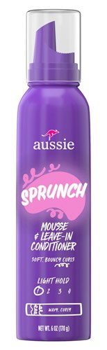 Aussie Sprunch Mousse/Leave-In Conditioner Light Hold 6oz (42513)<br><br><br>Case Pack Info: 12 Units