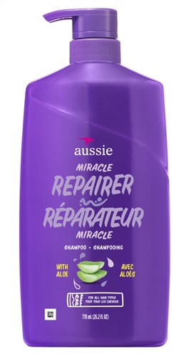 Aussie Shampoo Miracle Repairer With Aloe 26.2oz Pump (42546)<br><br><br>Case Pack Info: 4 Units