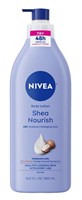 Nivea Lotion Shea Nourish Moisture 16.9oz Pump 48Hr