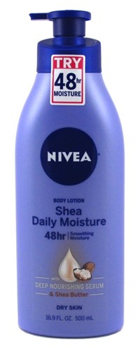 Nivea Lotion Shea Daily Moisture 16.9oz Pump 48Hr (42738)<br><br><br>Case Pack Info: 12 Units