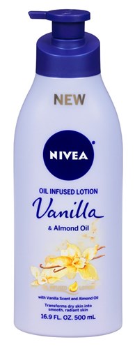 Nivea Lotion Oil-Infused Vanilla/Almond Oil 16.9oz Pump (42746)<br><br><br>Case Pack Info: 12 Units