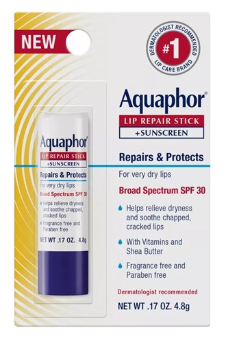 Aquaphor Lip Repair Stick Spf#30 0.17oz (6 Pieces) (42770)<br><br><br>Case Pack Info: 8 Units