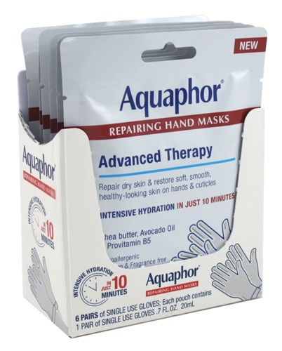 Aquaphor Repairing Hand Masks Advanced Therapy (6 Pieces) (42776)<br><br><br>Case Pack Info: 3 Units