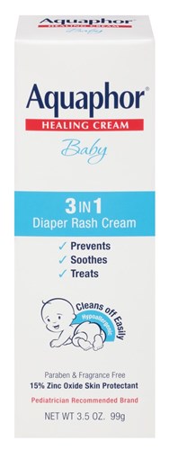 Aquaphor Baby Healing Cream 3 In 1 Diaper Rash 3.5oz (42779)<br><br><br>Case Pack Info: 12 Units