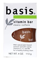 Basis Vitamin Soap Bar 4oz Cleans & Soothes (42804)<br><br><br>Case Pack Info: 24 Units