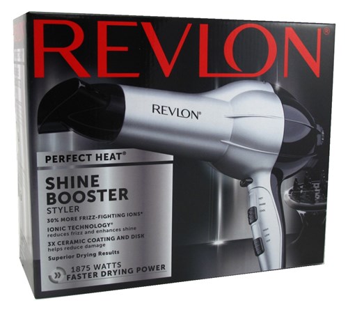 Revlon Dryer Shine Booster 1875 Watt Tourmaline W/Diffusr (42833)<br><br><span style="color:#FF0101"><b>3 or More=Unit Price $20.50</b></span style><br>Case Pack Info: 3 Units