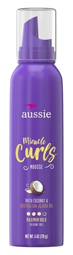 Aussie Miracle Curls Mousse 6oz (Maximum Hold) (43790)<br><br><br>Case Pack Info: 12 Units