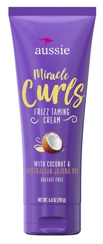 Aussie Miracle Curls Frizz Taming Cream 6.8oz(Coc+Jojoba) (43793)<br><br><br>Case Pack Info: 12 Units