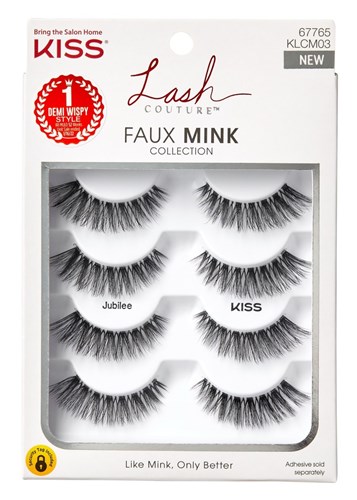 Kiss Lash Couture Faux Mink Jubilee Multi-Pack (43820)<br><br><span style="color:#FF0101"><b>12 or More=Unit Price $9.34</b></span style><br>Case Pack Info: 36 Units