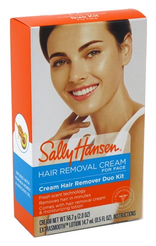 Sally Hansen Creme Hair Remover Duo Kit For Face (44040)<br><br><span style="color:#FF0101"><b>12 or More=Unit Price $3.94</b></span style><br>Case Pack Info: 48 Units
