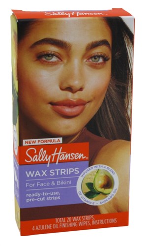 Sally Hansen Ready To Use Wax Strips For Face & Bikini 20 Ct (44269)<br><br><span style="color:#FF0101"><b>12 or More=Unit Price $4.18</b></span style><br>Case Pack Info: 48 Units