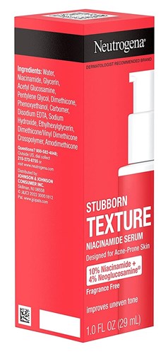 Neutrogena Stubborn Texture Niacinamide Serum No Frag 1oz (44508)<br><br><br>Case Pack Info: 12 Units