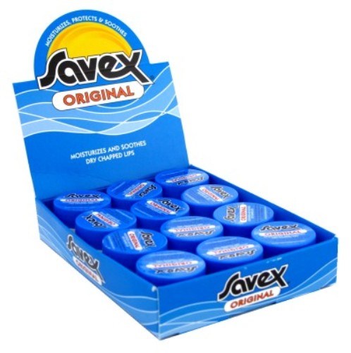 Savex Jar Lip Moisturizer 0.25oz (12 Pieces) Display-Original (44850)<br><br><br>Case Pack Info: 24 Units