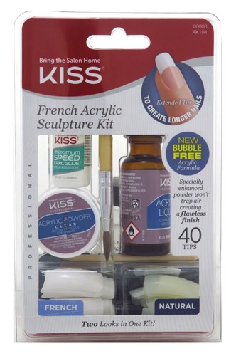 Kiss French Acrylic Sculpture Kit (45342)<br><br><br>Case Pack Info: 36 Units