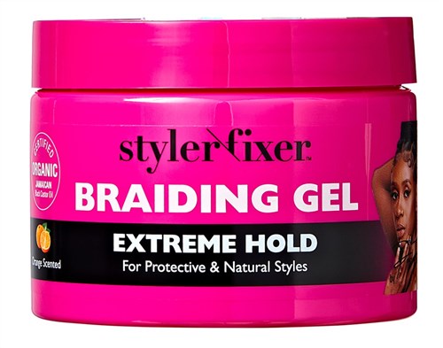 Kiss Red Styler Fixer Braiding Gel Extreme Hold 6oz Jar (45376)<br><br><br>Case Pack Info: 36 Units