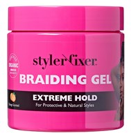 Kiss Red Styler Fixer Braiding Gel Extreme Hold 16oz Jar (45378)<br><br><br>Case Pack Info: 48 Units