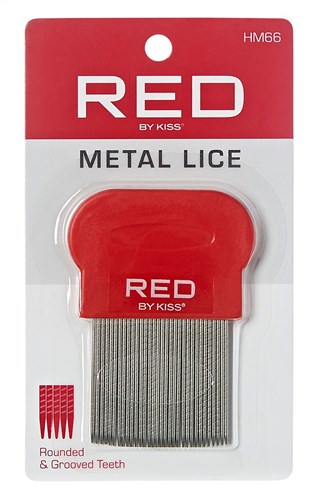 Kiss Red Metal Lice Comb (12 Pieces) (45398)<br><br><br>Case Pack Info: 36 Units