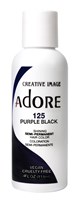 Adore Semi-Permanent Haircolor #125 Purple Black 4oz (45471)<br><br><span style="color:#FF0101"><b>12 or More=Unit Price $3.28</b></span style><br>Case Pack Info: 72 Units