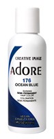 Adore Semi-Permanent Haircolor #176 Ocean Blue 4oz (45476)<br><br><span style="color:#FF0101"><b>12 or More=Unit Price $3.28</b></span style><br>Case Pack Info: 72 Units