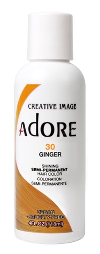 Adore Semi-Permanent Haircolor #030 Ginger 4oz (45487)<br><br><span style="color:#FF0101"><b>12 or More=Unit Price $3.28</b></span style><br>Case Pack Info: 72 Units