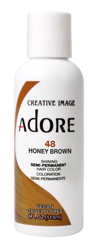 Adore Semi-Permanent Haircolor #048 Honey Brown 4oz (45491)<br><br><span style="color:#FF0101"><b>12 or More=Unit Price $3.28</b></span style><br>Case Pack Info: 72 Units