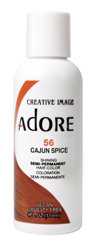 Adore Semi-Permanent Haircolor #056 Cajun Spice 4oz (45493)<br><br><span style="color:#FF0101"><b>6 or More=Unit Price $3.52</b></span style><br>Case Pack Info: 72 Units