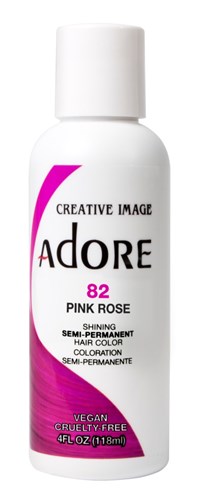 Adore Semi-Permanent Haircolor #082 Pink Rose 4oz (45505)<br><br><span style="color:#FF0101"><b>6 or More=Unit Price $3.52</b></span style><br>Case Pack Info: 72 Units